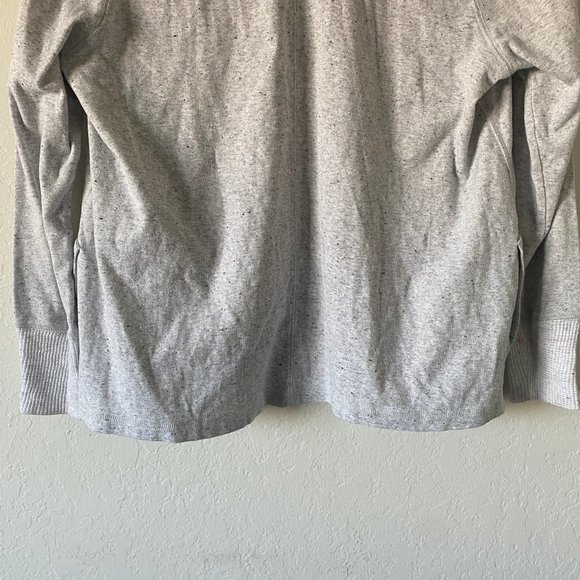 Talbots Womens Cardigan Speckled White Size SP Petite Waffle Knit Minimalist - Picture 8 of 11